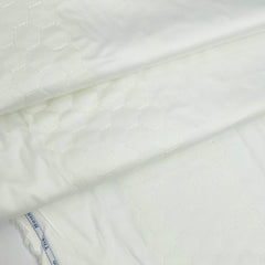 Tuxido Shirt Fabric ManTire  Giza Cotton satin Plain Colour White
