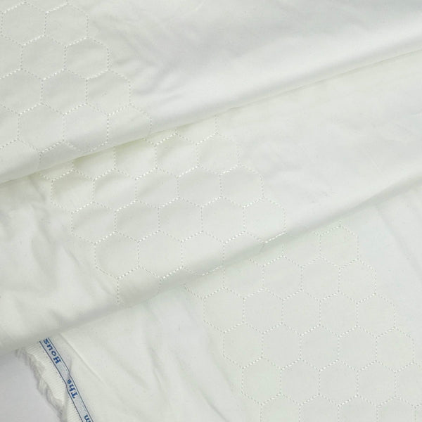 Tuxido Shirt Fabric ManTire  Giza Cotton satin Plain Colour White