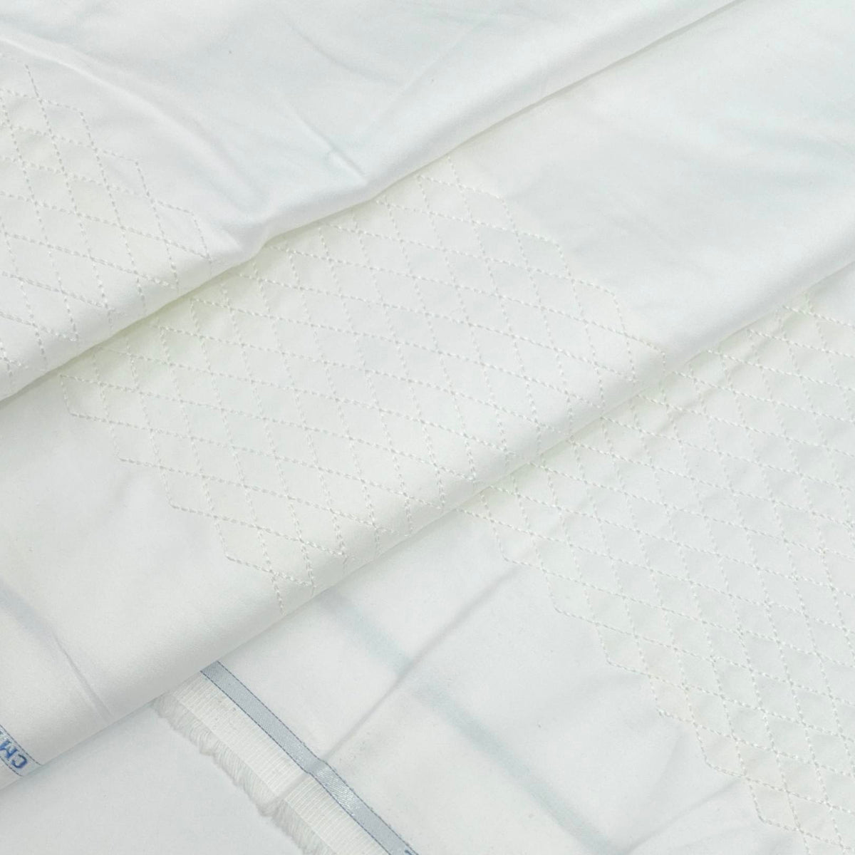 Tuxido Shirt Fabric ManTire  Giza Cotton satin Plain Colour White