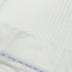 Tuxido Shirt Fabric ManTire  Giza Cotton satin Plain Colour White