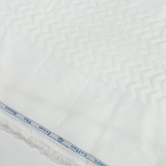 Tuxido Shirt Fabric ManTire  Giza Cotton satin Plain Colour White