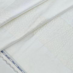 Tuxido Shirt Fabric ManTire  Giza Cotton satin Plain Colour White