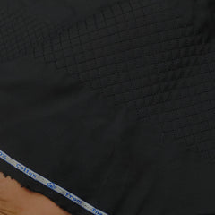 Tuxido Shirt Fabric ManTire  Giza Cotton satin Plain Colour Black
