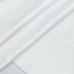 Tuxido Shirt Fabric ManTire  Giza Cotton satin Plain Colour White