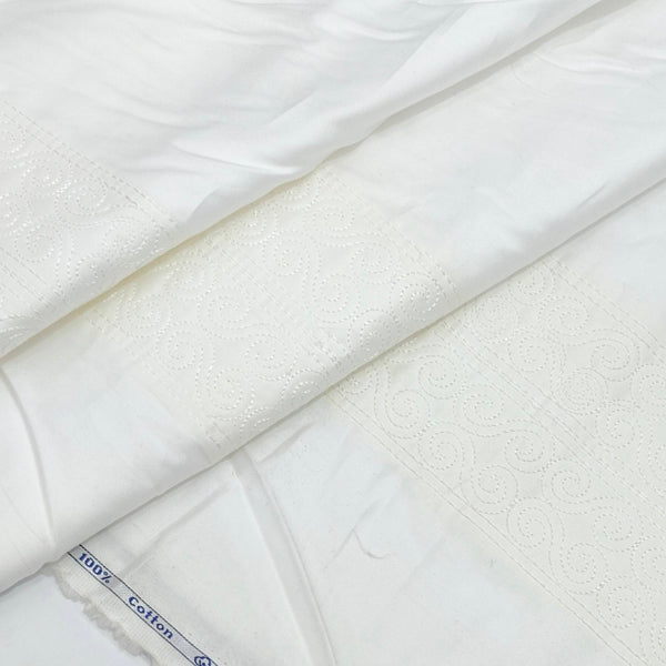 Tuxido Shirt Fabric ManTire  Giza Cotton satin Plain Colour White
