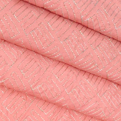 Kurta Fabric ManTire Designer Silk Embroidery Colour Salmon Pink