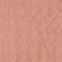 Kurta Fabric ManTire Designer Silk Embroidery Colour Peach