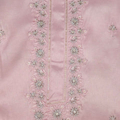 Kurta Pajma Fabric ManTire Designer Silk Embroidery Colour Blush Pink