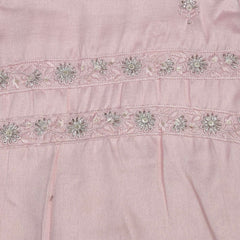 Kurta Pajma Fabric ManTire Designer Silk Embroidery Colour Blush Pink