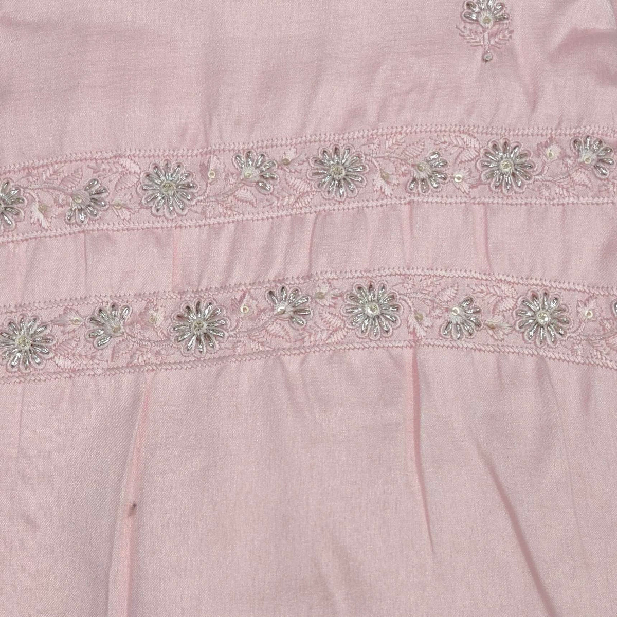 Kurta Pajma Fabric ManTire Designer Silk Embroidery Colour Blush Pink