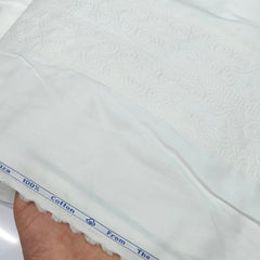 Tuxido Shirt Fabric ManTire  Giza Cotton satin Plain Colour White