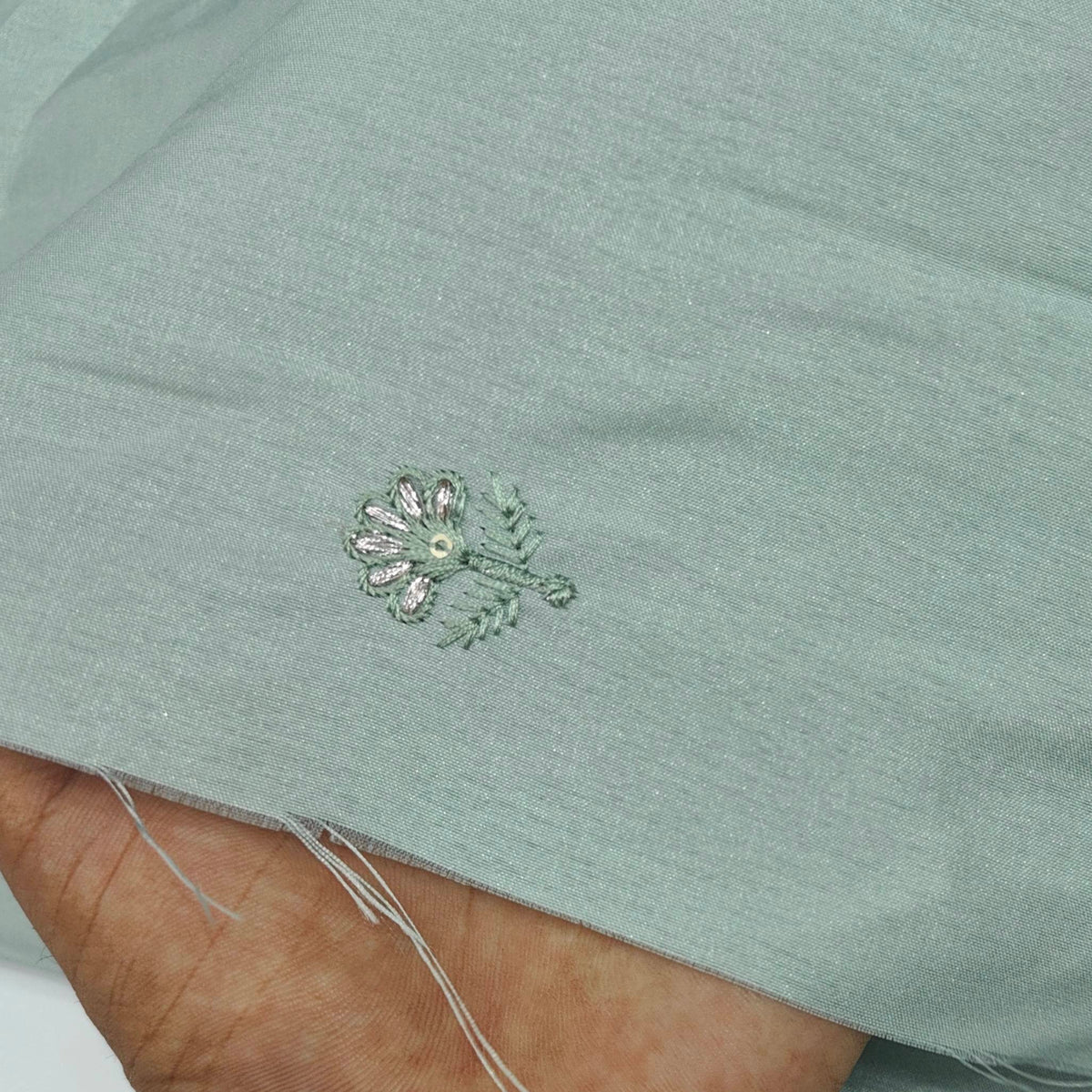 Kurta Pajama Fabric ManTire Designer Silk Embroidery Colour Pistachio Green