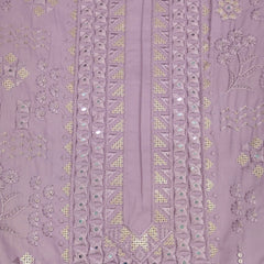 Kurta Pajama Fabric ManTire Designer Silk Embroidery Colour Mauve Lavender
