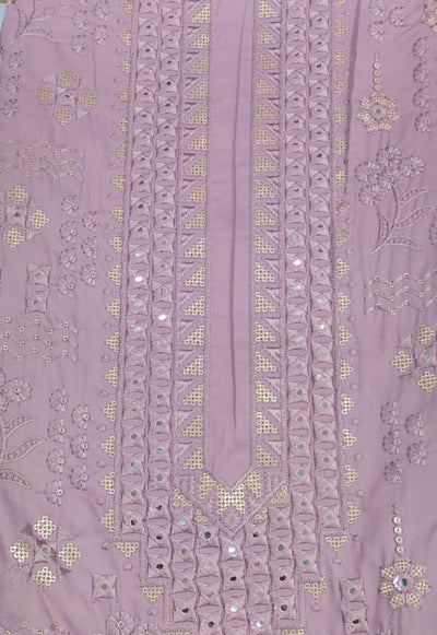 Kurta Pajama Fabric ManTire Designer Silk Embroidery Colour Mauve Lavender