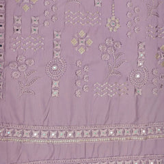 Kurta Pajama Fabric ManTire Designer Silk Embroidery Colour Mauve Lavender