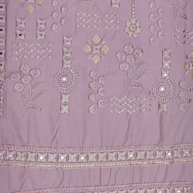 Kurta Pajama Fabric ManTire Designer Silk Embroidery Colour Mauve Lavender