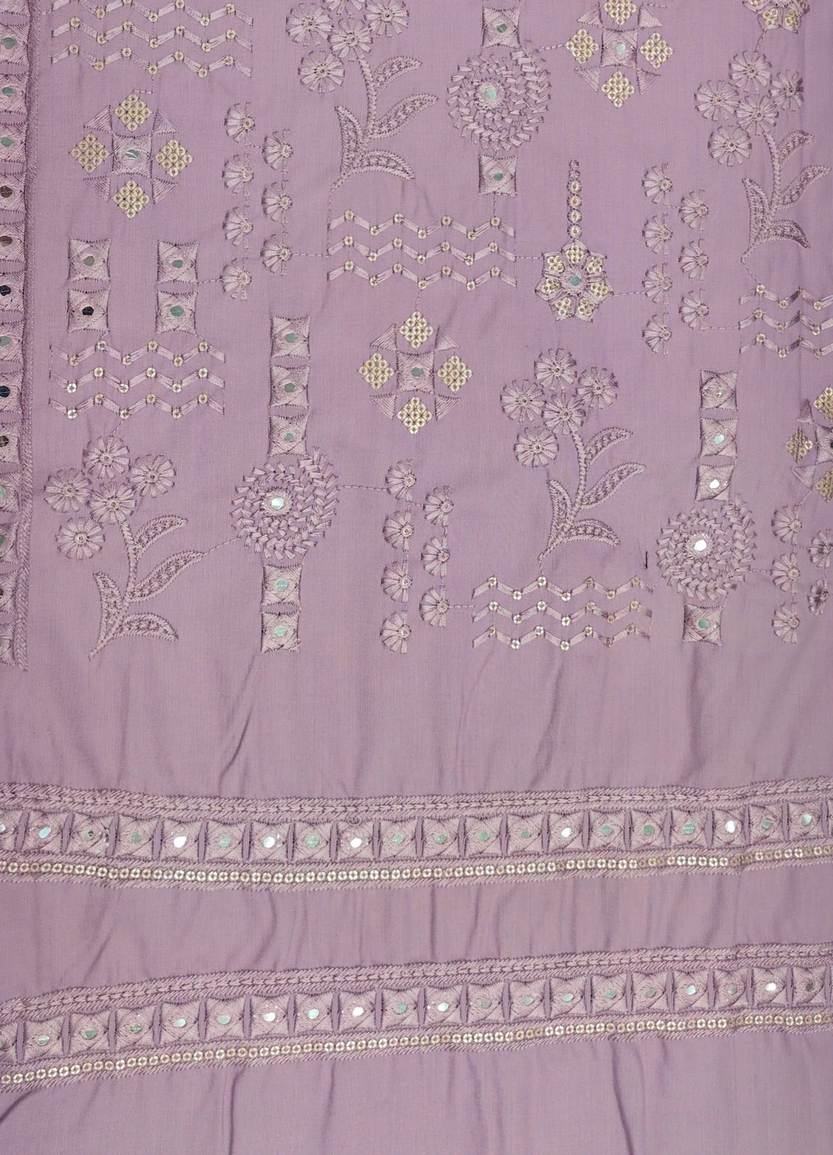 Kurta Pajama Fabric ManTire Designer Silk Embroidery Colour Mauve Lavender