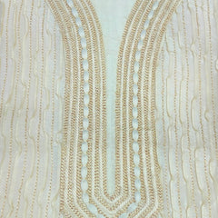 Kurta Pajama Fabric ManTire Designer Silk Embroidery Colour Golden Brown