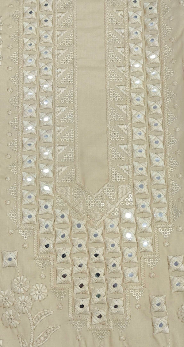 Kurta Pajama Fabric ManTire Designer Silk Embroidery Colour Biscuit Brown