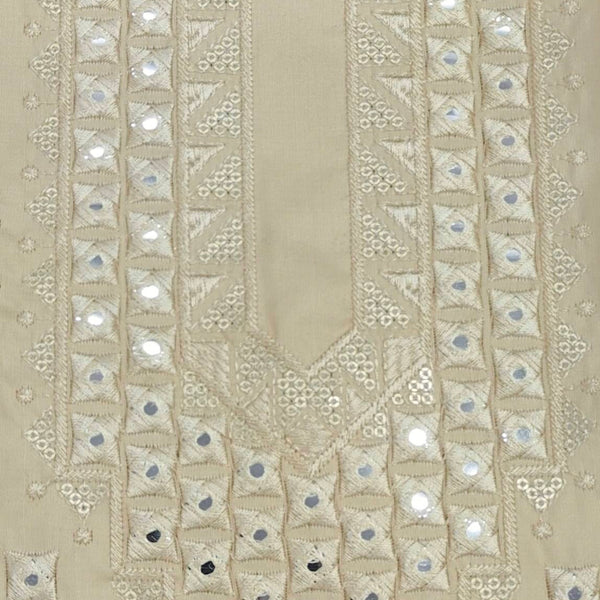 Kurta Pajama Fabric ManTire Designer Silk Embroidery Colour Biscuit Brown