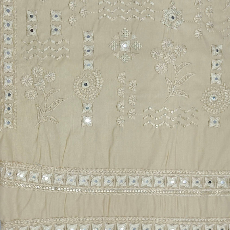 Kurta Pajama Fabric ManTire Designer Silk Embroidery Colour Biscuit Brown