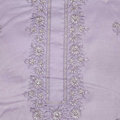 Kurta Pajama Fabric ManTire Designer Silk Embroidery Colour Lavender