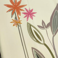 Kurta Fabric ManTire Designer PV Printed Colour Cream