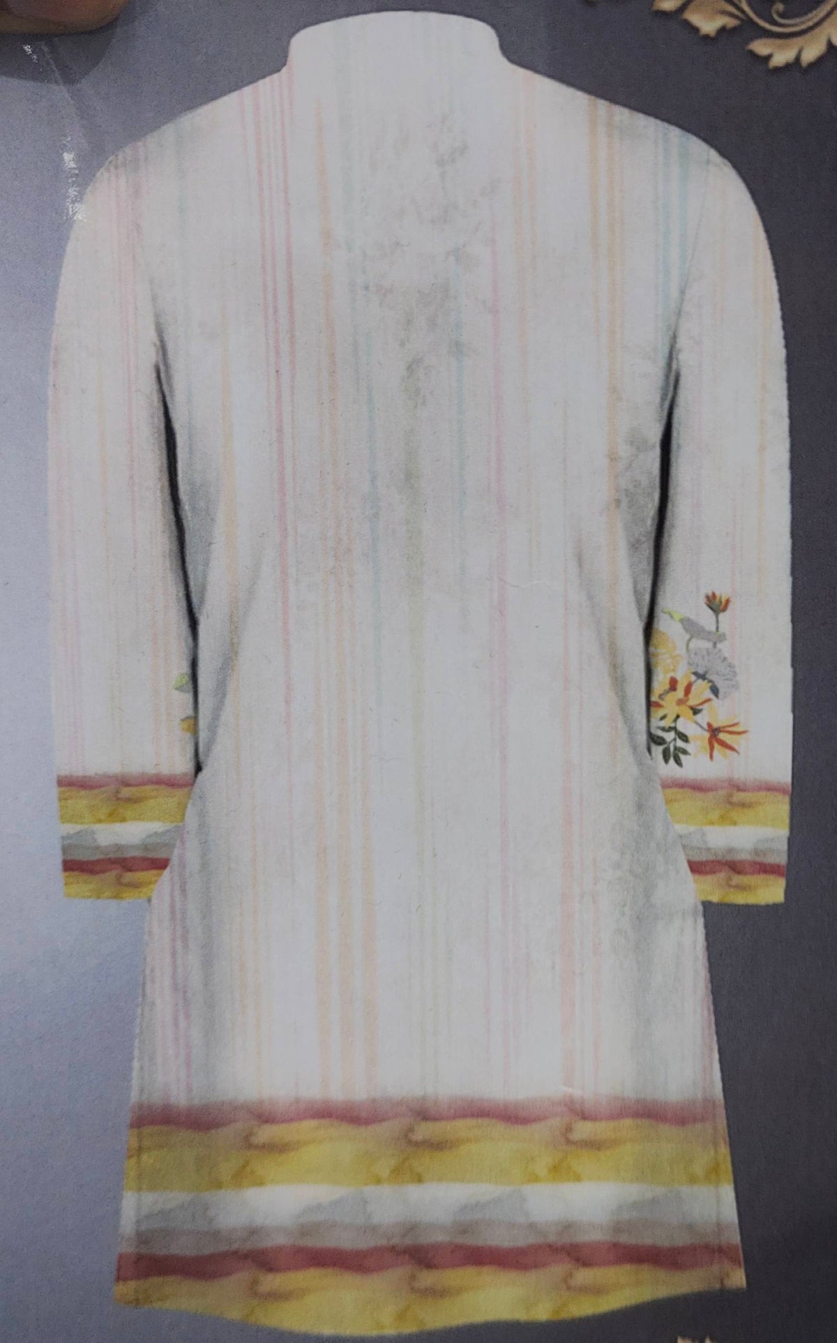 Kurta Fabric ManTire Designer PV Printed Colour Multicolour