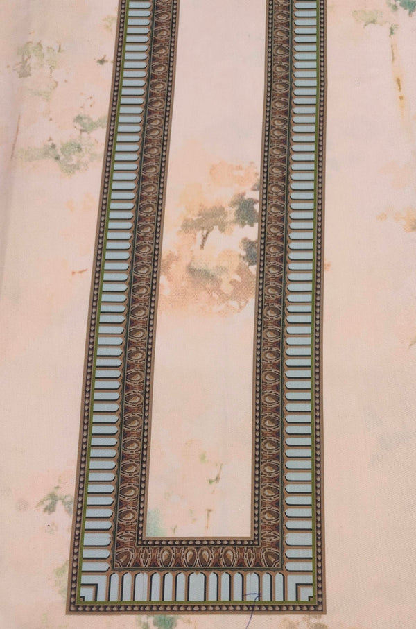 Kurta Fabric ManTire Designer Pv Printed Colour Oyster Pink