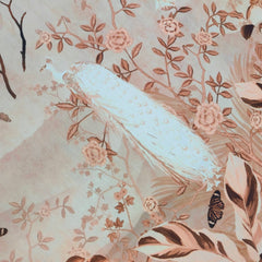 Kurta Fabric ManTire Designer PV Printed Colour Light Peach