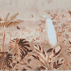 Kurta Fabric ManTire Designer PV Printed Colour Light Peach