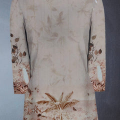 Kurta Fabric ManTire Designer PV Printed Colour Light Peach