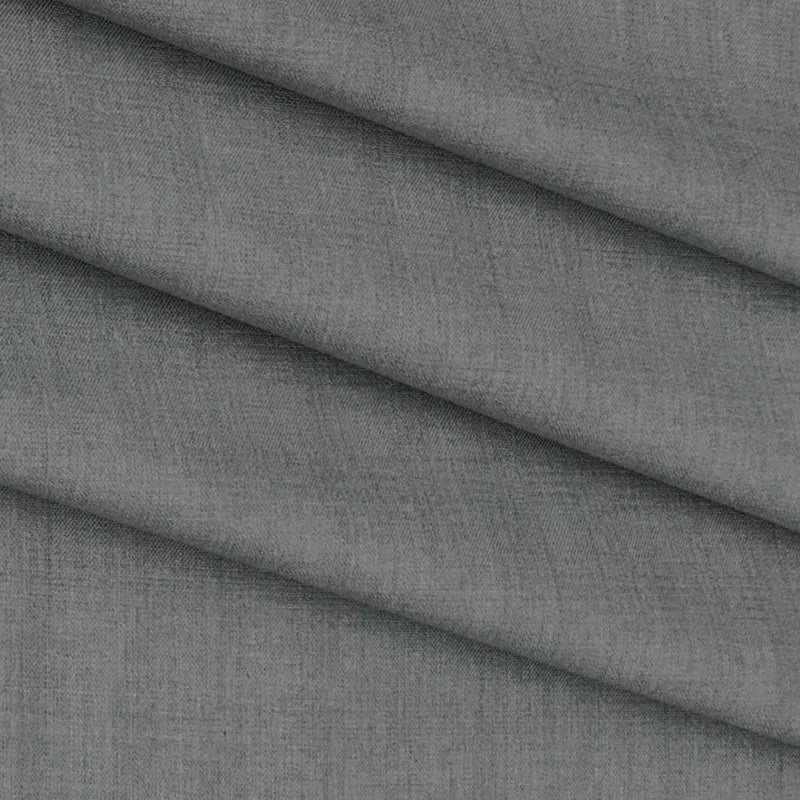 Trouser Faric Graviera Polyester Viscose Self Check Colour Silver Grey