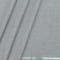 Trouser Fabric Siyaram Poly Viscose Mix Check Color Cloud Grey