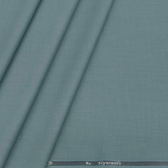 Trouser Fabric Siyaram Poly Viscose Slub Color River Blue