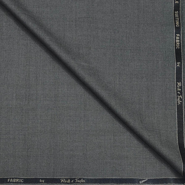 Trouser Fabri Reid & Taylor Polyester Viscose Self Check Color Seal Grey