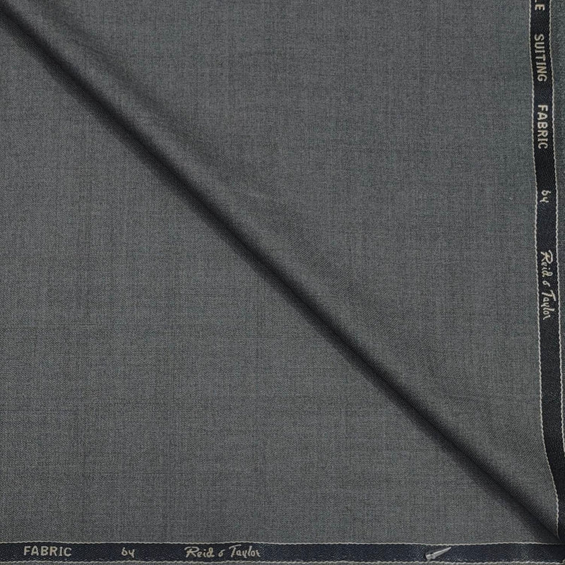 Trouser Fabri Reid & Taylor Polyester Viscose Self Check Color Seal Grey