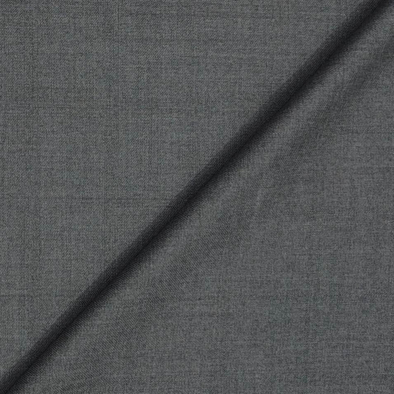 Trouser Fabri Reid & Taylor Polyester Viscose Self Check Color Seal Grey