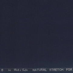 Trouser Fabri Reid & Taylor Polyester Viscose Mild Check Color Midnight Blue
