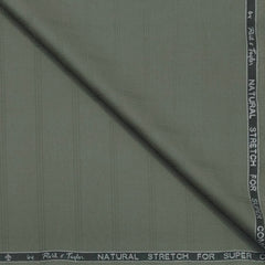 Trouser Fabri Reid & Taylor Polyester Viscose Check Color Sage Green