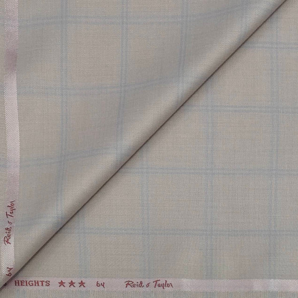 Trouser Fabri Reid & Taylor Polyester Viscose Broad Check Color Light Peach