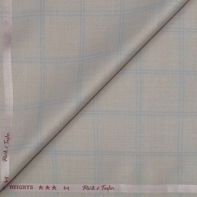 Trouser Fabri Reid & Taylor Polyester Viscose Broad Check Color Light Peach