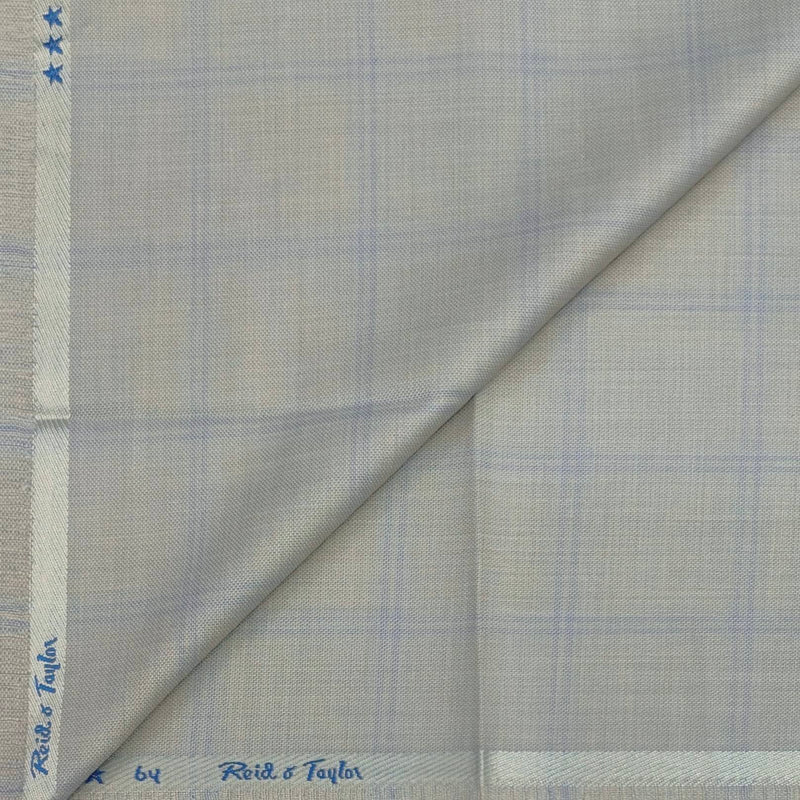 Trouser Fabri Reid & Taylor Polyester Viscose Broad Check Color Light Brown