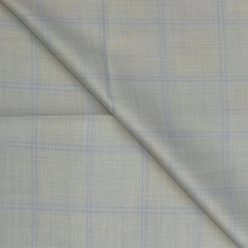 Trouser Fabri Reid & Taylor Polyester Viscose Broad Check Color Light Brown