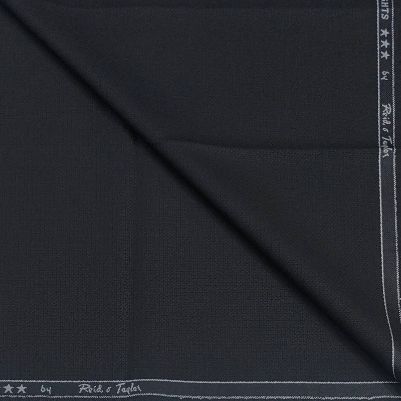 Trouser Fabri Reid & Taylor Polyester Viscose Dobby Color Black
