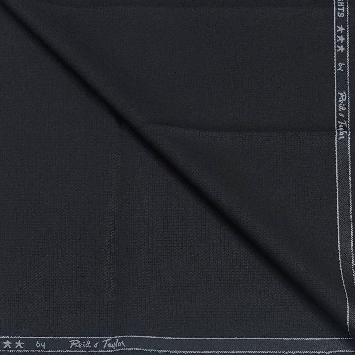 Trouser Fabri Reid & Taylor Polyester Viscose Dobby Color Black