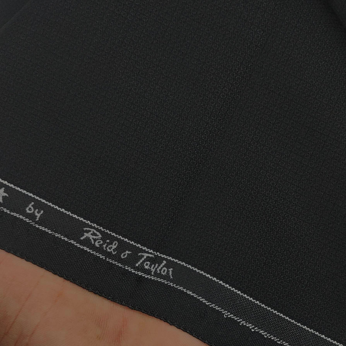 Trouser Fabri Reid & Taylor Polyester Viscose Dobby Color Black