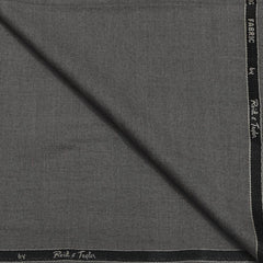 Trouser Fabric Reid & Taylor Polyester Viscose Slub Color Slate Grey