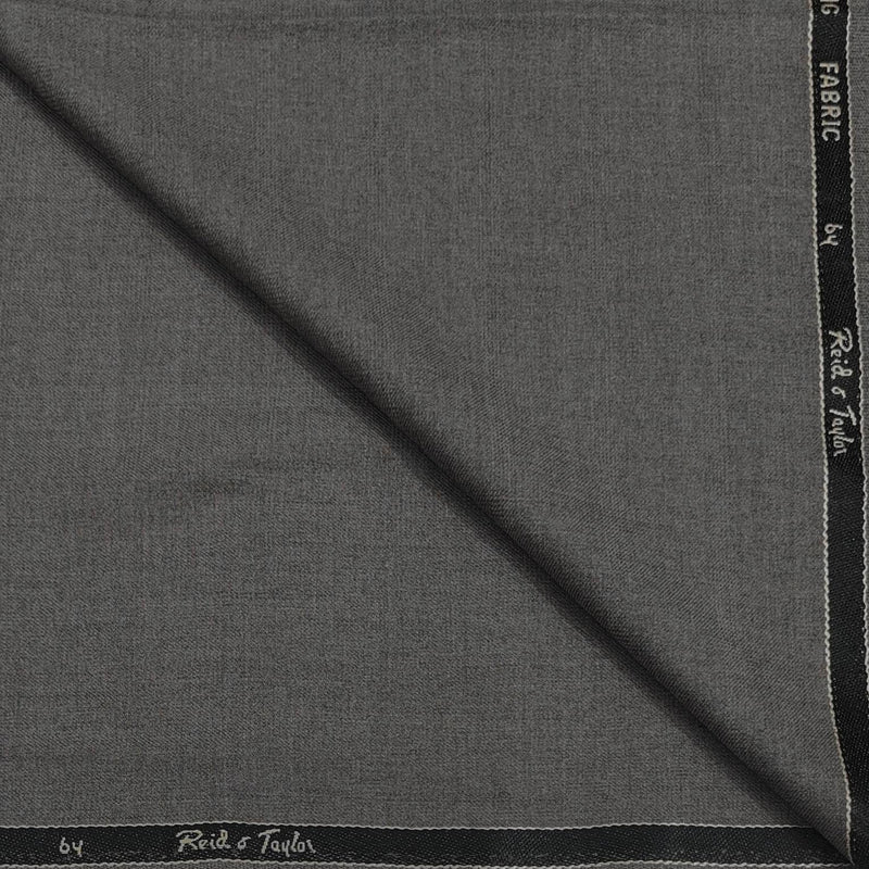 Trouser Fabric Reid & Taylor Polyester Viscose Slub Color Slate Grey