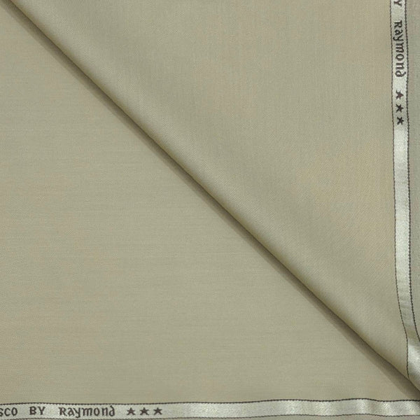 Trouser Fabri Raymond Poly Viscose Plain Colour Sand Brown